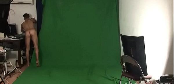  Lohan posing at studio